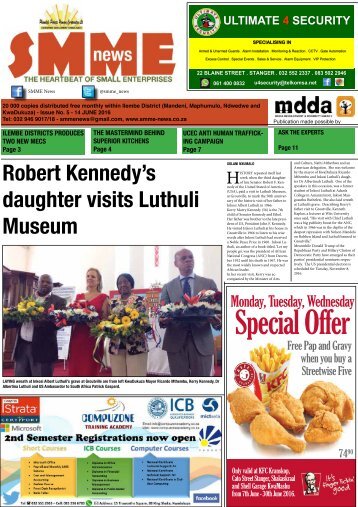 SMME NEWS - JUNE 2016 ISSUE