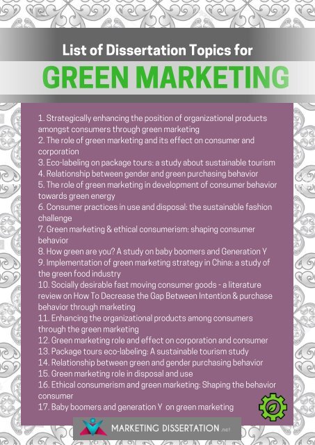 marketing dissertation topics