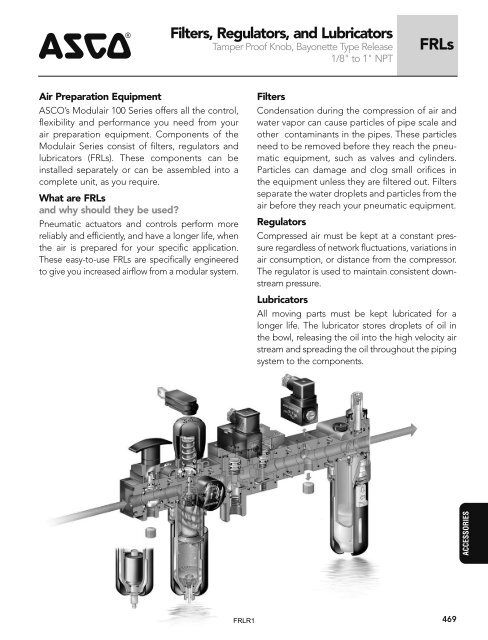 Filters, Regulators, and Lubricators - RS Components International