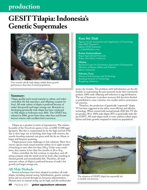 May/June 2010 - Global Aquaculture Alliance