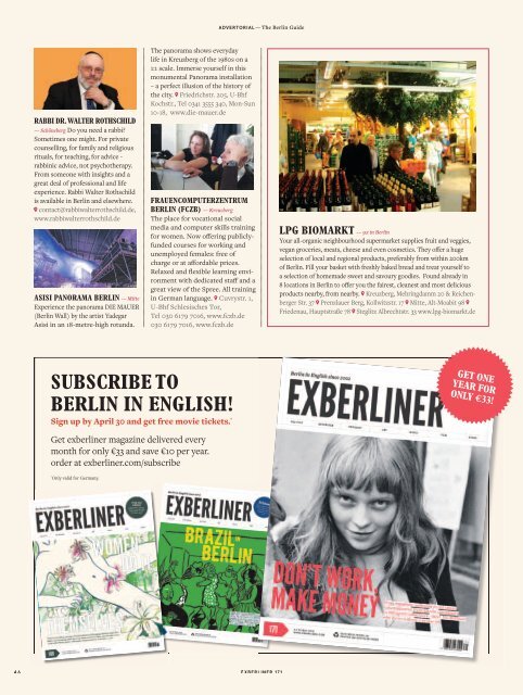 Exberliner Issue 171 May 2018