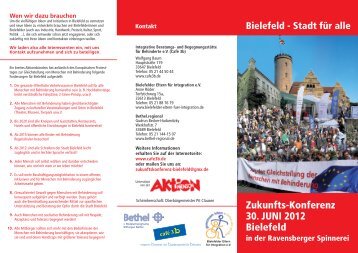 Zukunfts-Konferenz 30. JUNI 2012 Bielefeld - v. Bodelschwinghsche ...