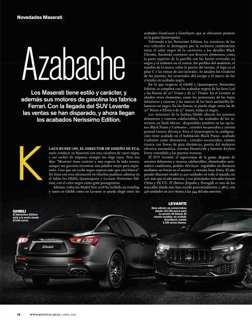 Car España – Abril 2018