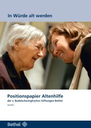 In Würde alt werden Positionspapier Altenhilfe - v ...