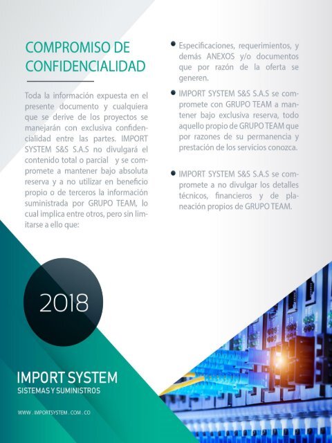 PRESENTACION  TEAM-  IMPORT SYSTEM