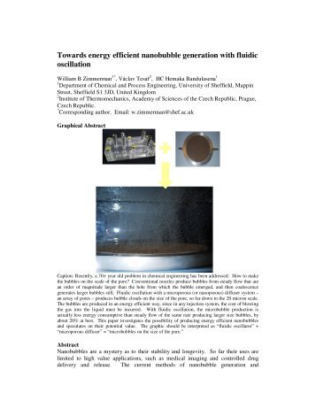 Towards energy efficient nanobubble generation with fluidic oscillation