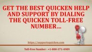 Get the Best Quicken Help and Support by Dialing the Quicken Toll-Free Number…