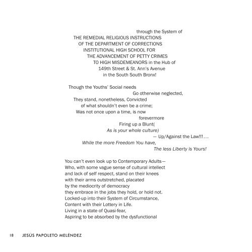 PAPOLíTICO, Poems of a Political Puersuasion by Jesús Papoleto Meléndez