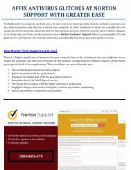 Affix Antivirus glitches at Norton Support with Greater Ease