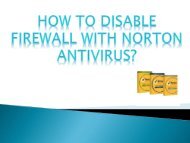 How to Disable Firewall with Norton Antivirus