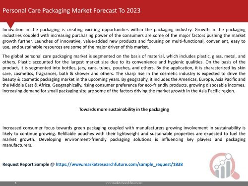 Personal Care Packaging Market Research Report - Forecast to 2023