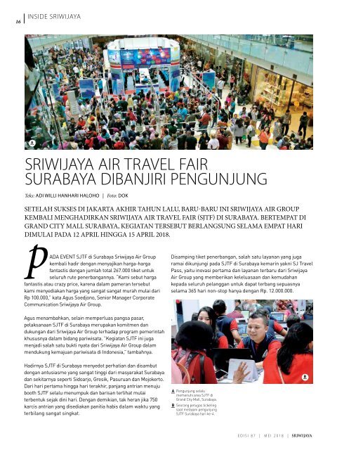 Sriwijaya Magazine Mei 2018 