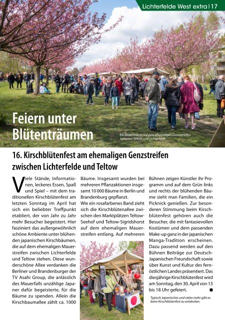 Lichterfelde West extra APR/MAI 2017