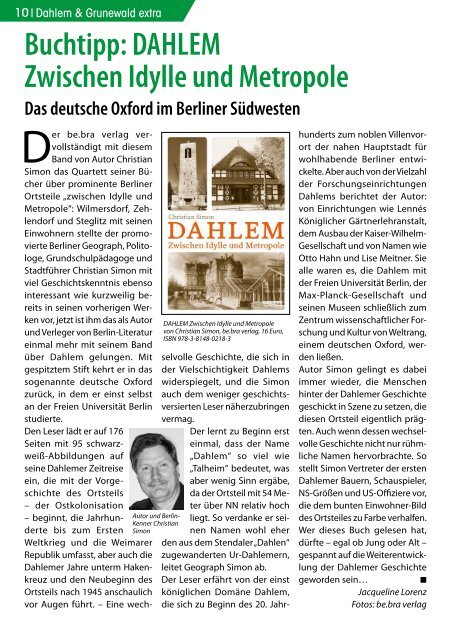 Dahlem & Grunewald extra FEB/MRZ 2017