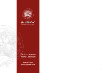 Catalogo Benessere - Granpanorama Hotel StephansHof ****