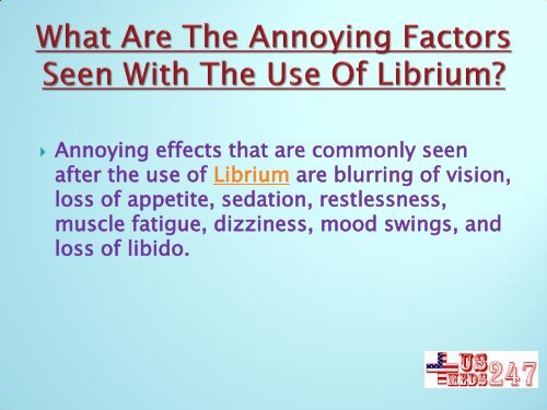 Have Librium For Anxiety And Its Inducing Symptoms Treatment