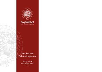 Wellness Catalogue - Granpanorama Hotel StephansHof ****