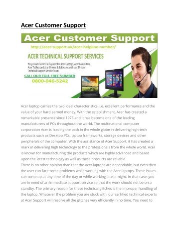Acer UK Support