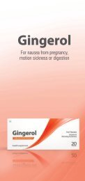 Coyne Healthcare - Gingerol Leaflet