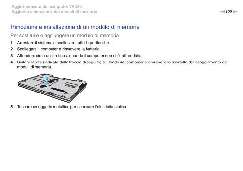 Sony VGN-NW20ZF - VGN-NW20ZF Mode d'emploi Italien