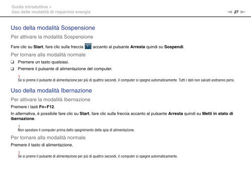 Sony VGN-NW20ZF - VGN-NW20ZF Mode d'emploi Italien