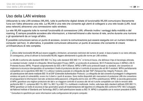 Sony VGN-NW20ZF - VGN-NW20ZF Mode d'emploi Italien