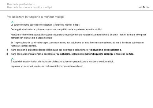 Sony VGN-NW20ZF - VGN-NW20ZF Mode d'emploi Italien