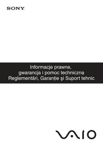 Sony VPCEC1A4E - VPCEC1A4E Documents de garantie Polonais