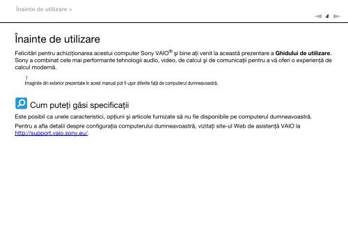 Sony VPCEC1A4E - VPCEC1A4E Mode d'emploi Roumain