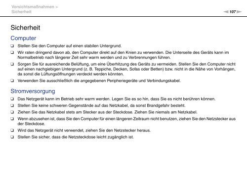 Sony VPCEC1A4E - VPCEC1A4E Mode d'emploi Allemand