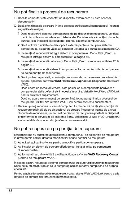 Sony VPCEC1A4E - VPCEC1A4E Guide de d&eacute;pannage Polonais