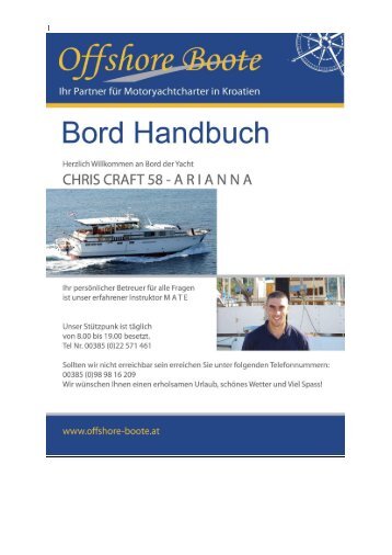 Herzlich Willkommen auf der Chris Craft 58 ... - Offshore-Boote.at