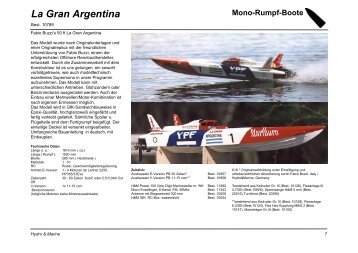 Mono-Rumpf-Boote - Hydro & Marine