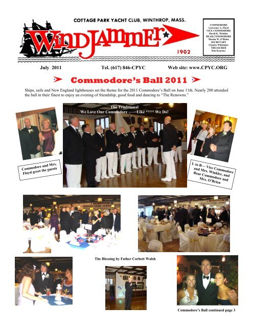 Commodore S Ball 2011 Cottage Park Yacht Club