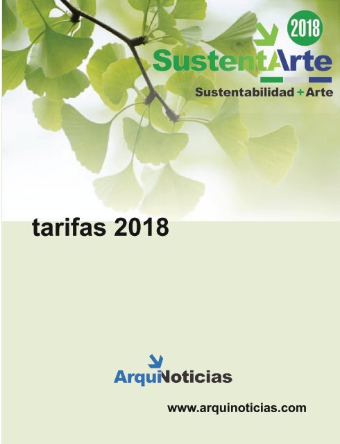 tarifario SustentArte abril 2018