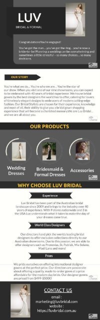 Luv Bridal &amp; Formal Wedding Dresses Australia