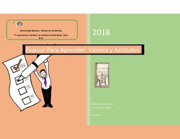 Evaluación en Valores y Actitudes  de enseñanza aprendizaje VERDADERO