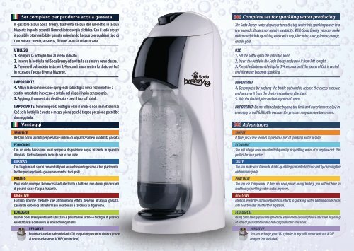 Soda Breezy 2 Soda Maker - Manual ITA/ENG