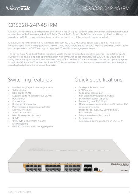 CRS328-24P-4S+RM mikrotik -mstream.com.ua