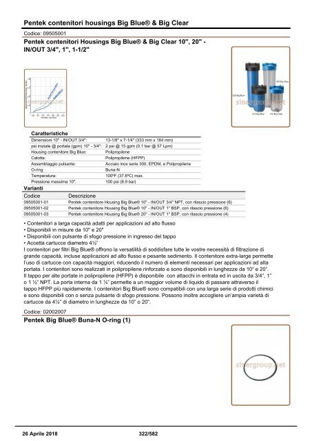 Depuratori Acqua Addolcitori Osmosi Catalogo Generale 26 Aprile 2018