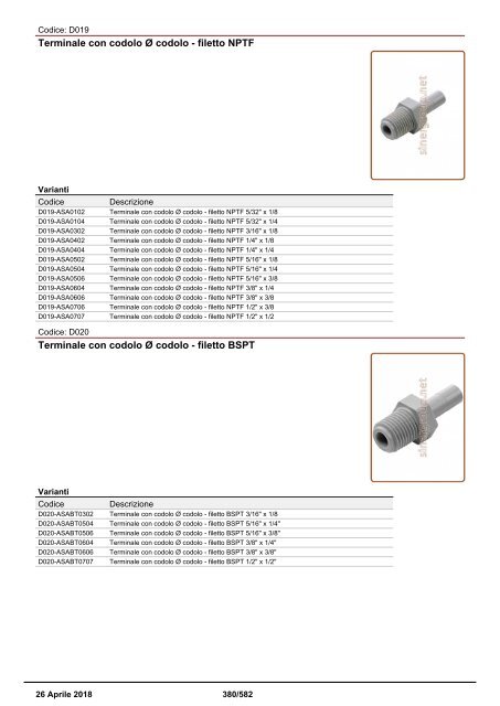 Depuratori Acqua Addolcitori Osmosi Catalogo Generale 26 Aprile 2018