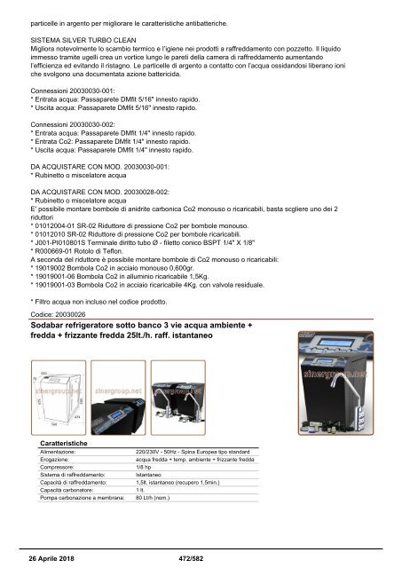 Depuratori Acqua Addolcitori Osmosi Catalogo Generale 26 Aprile 2018