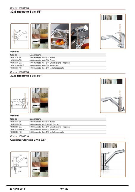 Depuratori Acqua Addolcitori Osmosi Catalogo Generale 26 Aprile 2018