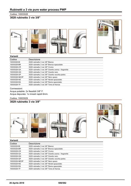 Depuratori Acqua Addolcitori Osmosi Catalogo Generale 26 Aprile 2018