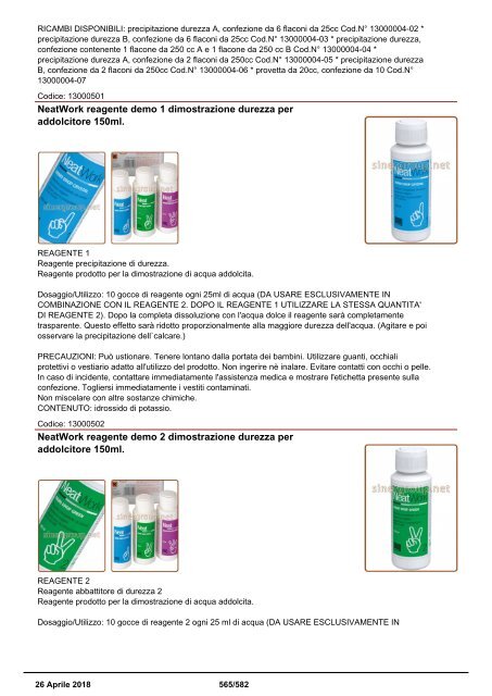 Depuratori Acqua Addolcitori Osmosi Catalogo Generale 26 Aprile 2018