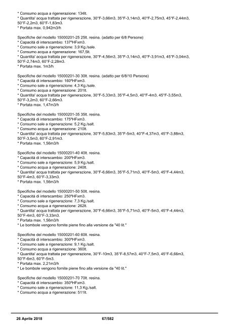 Depuratori Acqua Addolcitori Osmosi Catalogo Generale 26 Aprile 2018