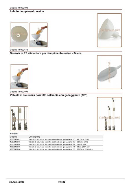 Depuratori Acqua Addolcitori Osmosi Catalogo Generale 26 Aprile 2018