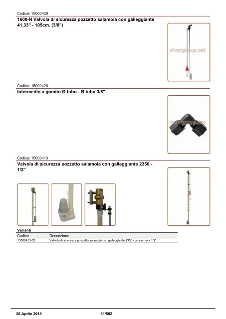 Depuratori Acqua Addolcitori Osmosi Catalogo Generale 26 Aprile 2018