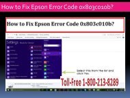 Epson Printer Error Code 0x803co1ob
