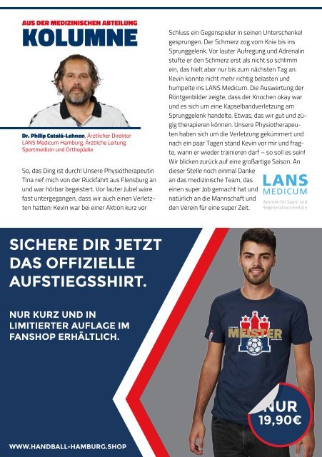 Doppel-Hallenheft Handball Sport Verein Hamburg - SG Flensburg Handewitt II - MTV Braunschweig